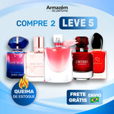 5 Perfumes Femininos (100ml) - My way | L’interdit | La vie est belle intense | Irrestible | Si passione (5 Anos Armazém do Perfume)