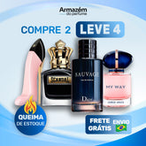 4 Perfumes Importados (100ml) -  Good Girl Blush | Scandal | Sauvage | My Away (5 Anos Armazém do Perfume)